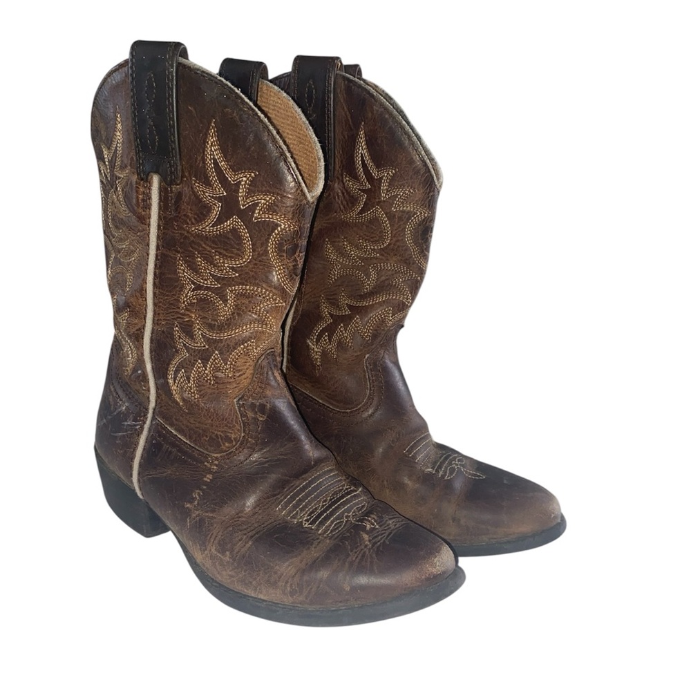 Ariat Kids Brown Western Boots sz 4LR